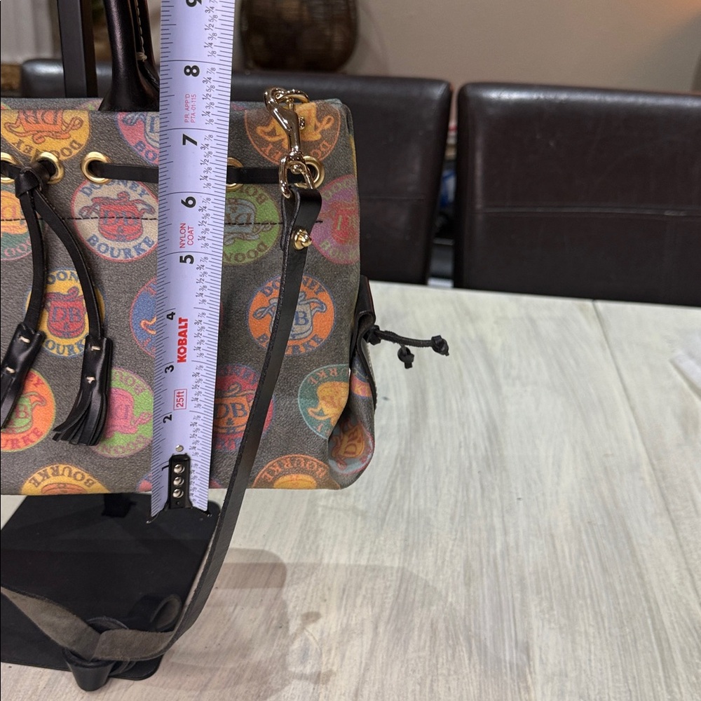 Dooney & Bourke Colorful Logo Tote with Black Accents-EUC - Picture 10 of 10